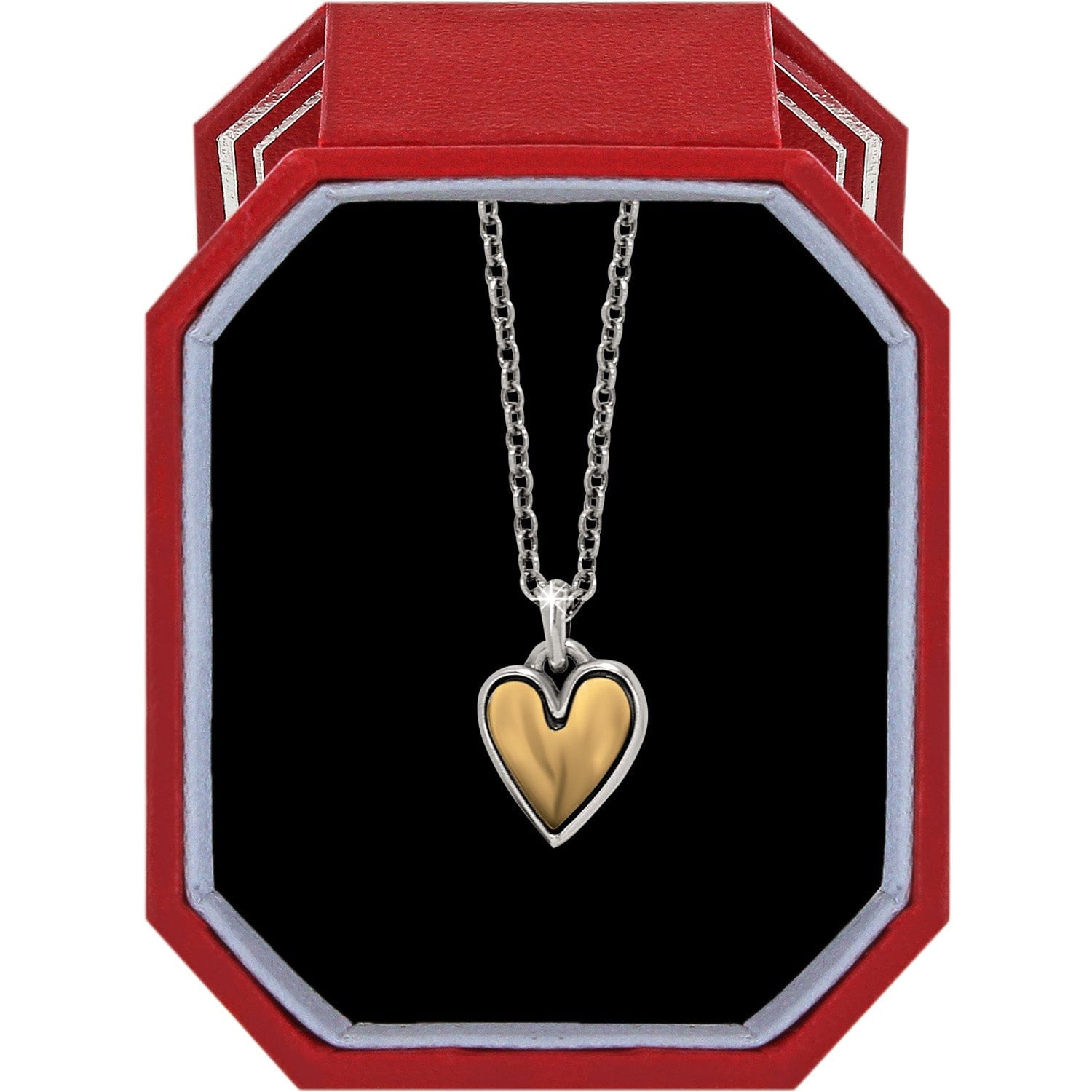 Cascade Heart Mini Necklace Gift Box silver-gold 1
