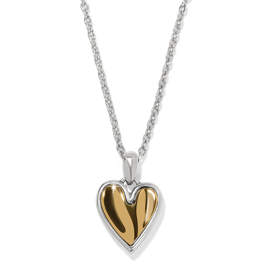 Cascade Heart Petite Necklace silver-gold 1