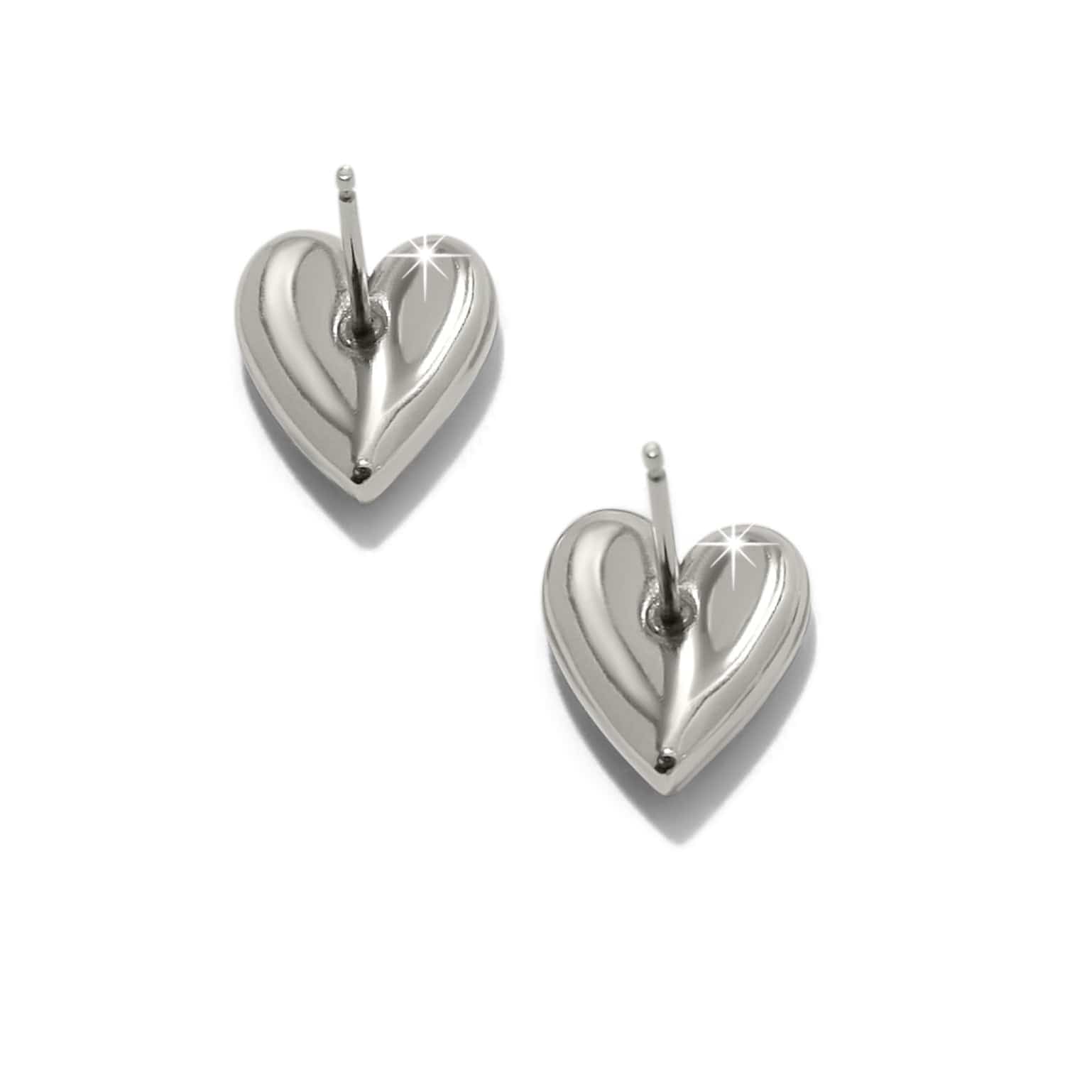 Cascade Heart Post Earrings silver-gold 2