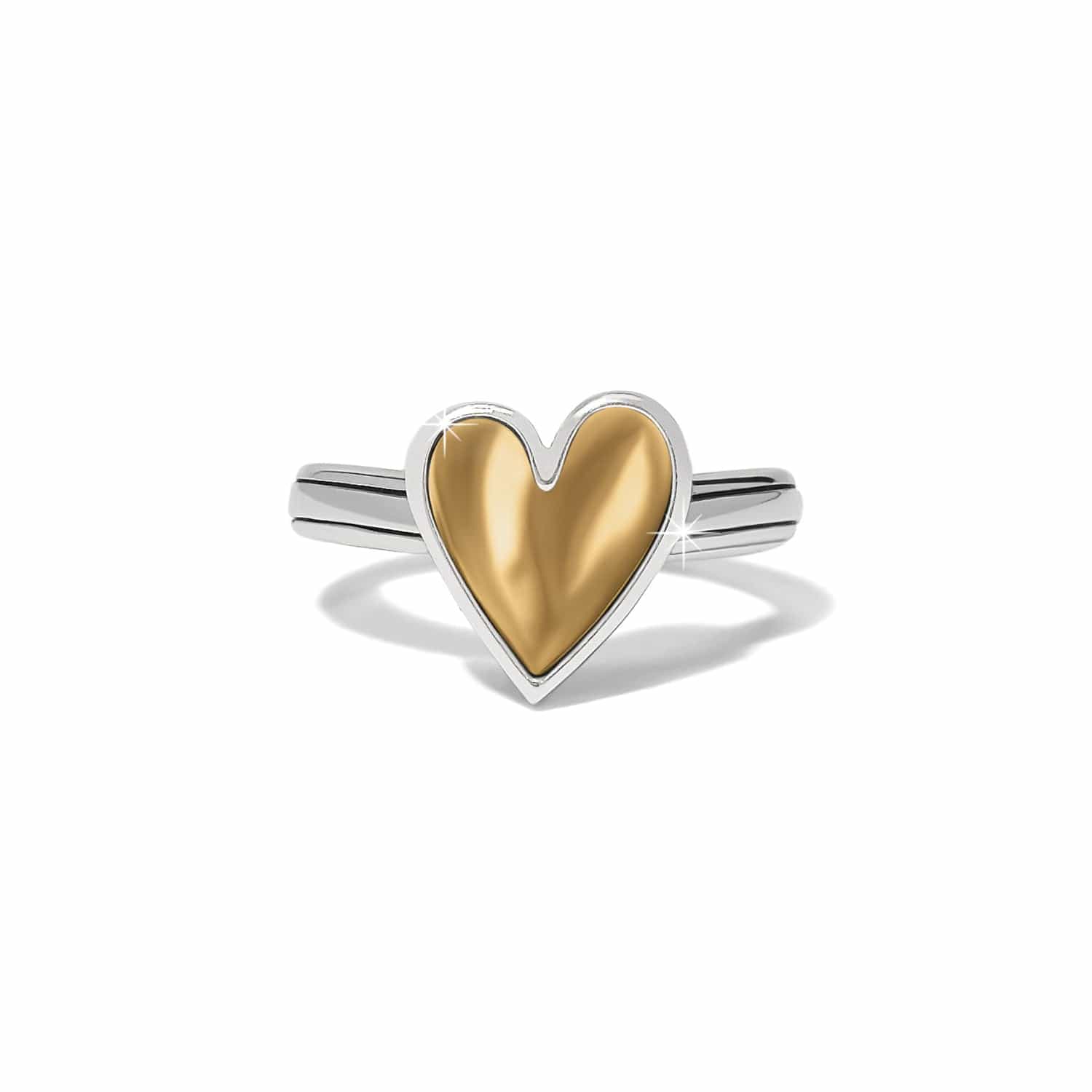 Cascade Heart Ring silver-gold 1