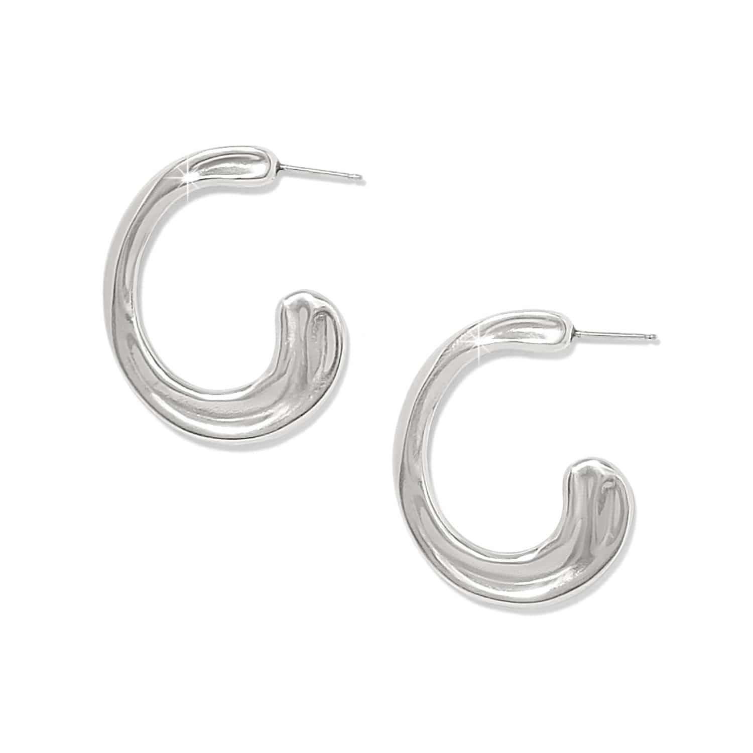 Cascade Hoop Earrings silver 2