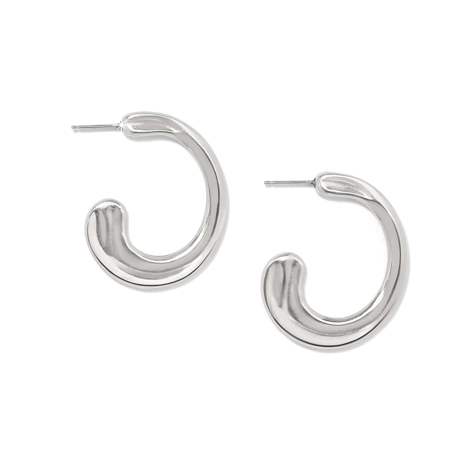Cascade Hoop Earrings silver 3