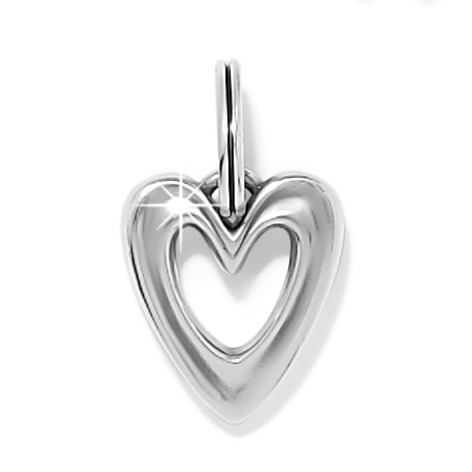 Cascade Open Heart Charm silver 1