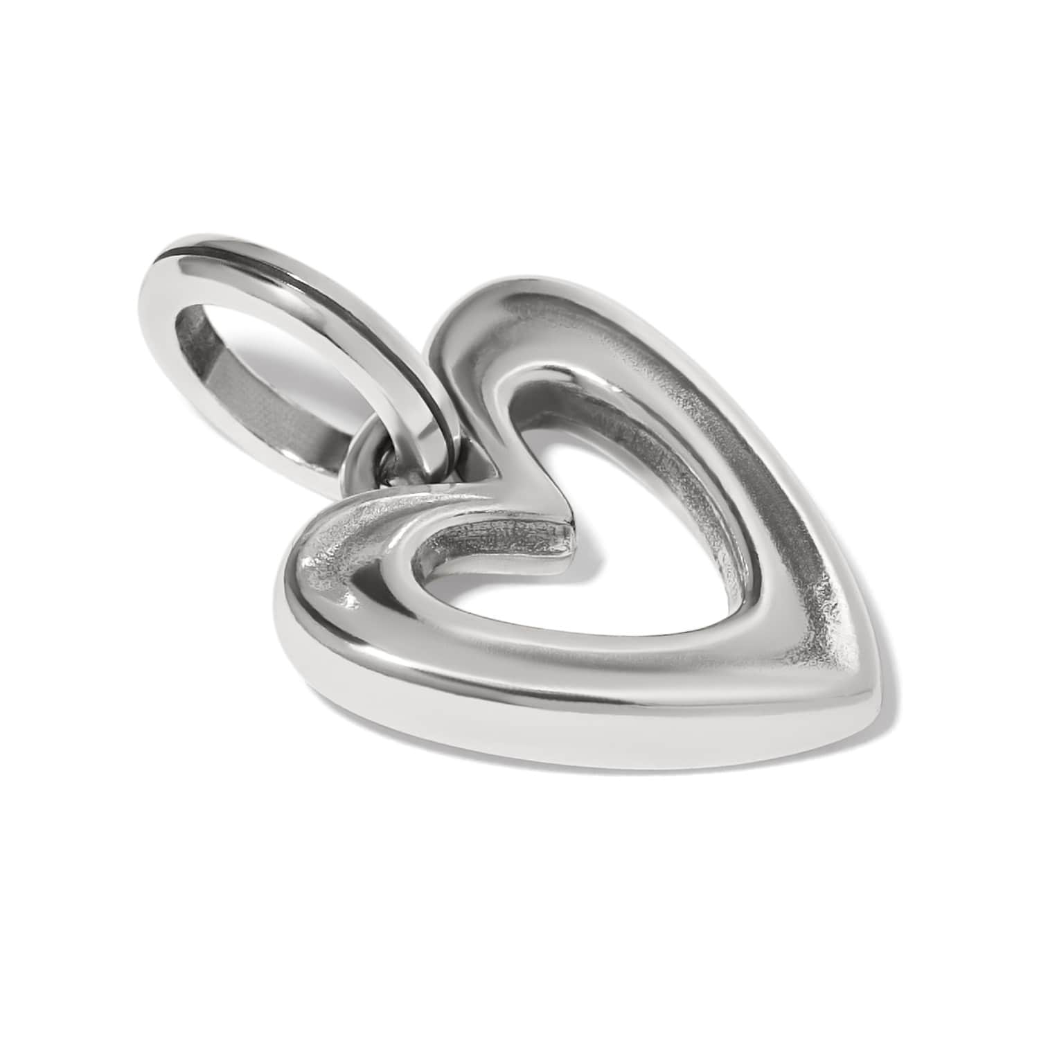 Cascade Open Heart Charm silver 2