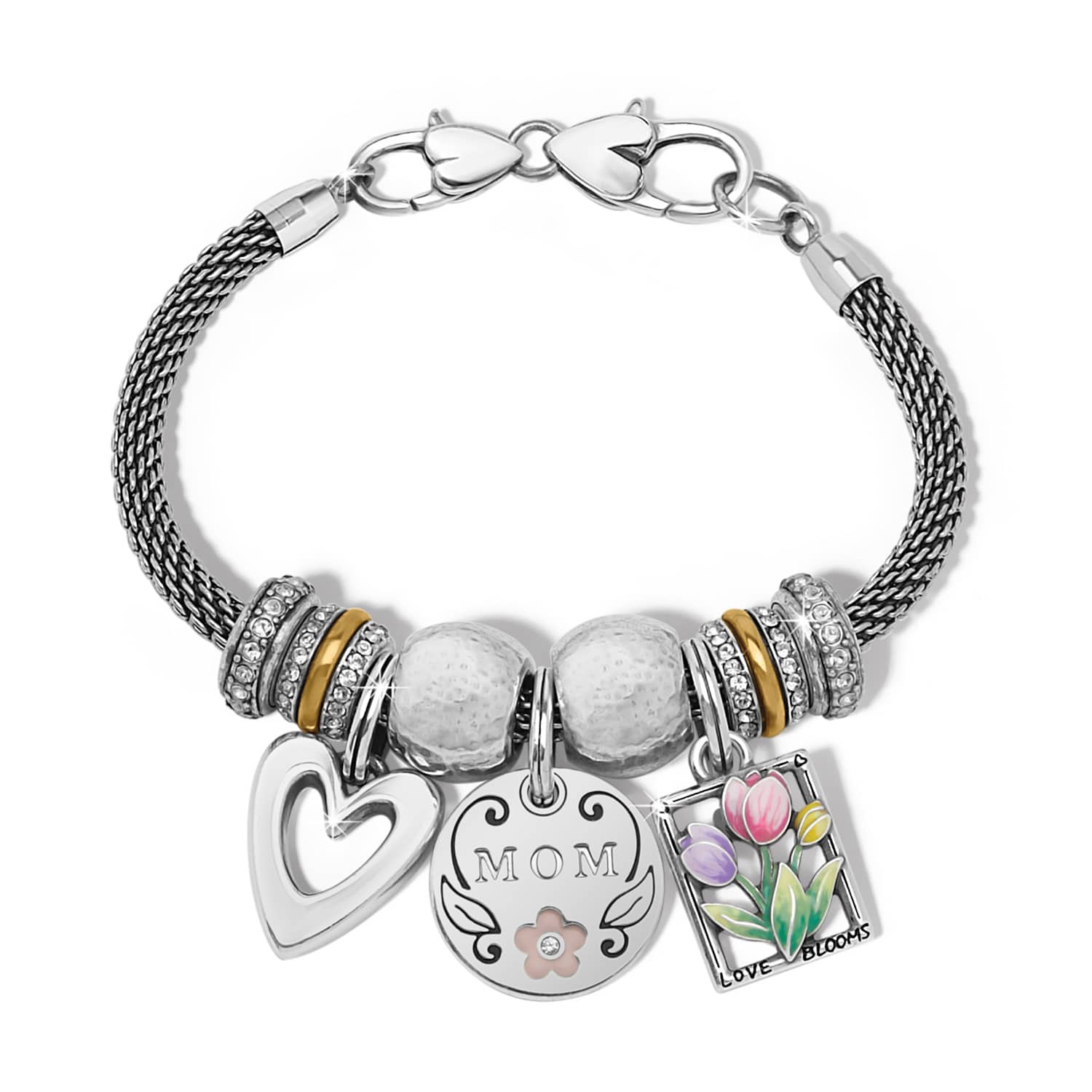 Cascade Open Heart Charm silver 3