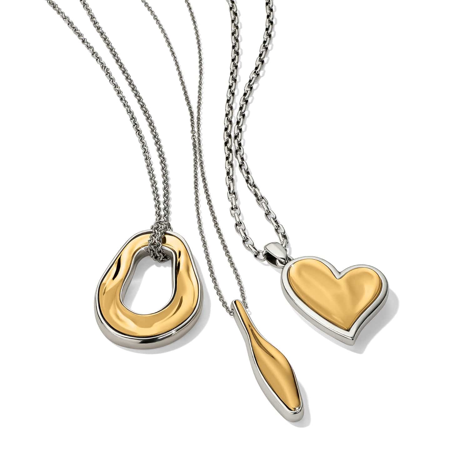 Cascade Rio Drop Necklace silver-gold 3