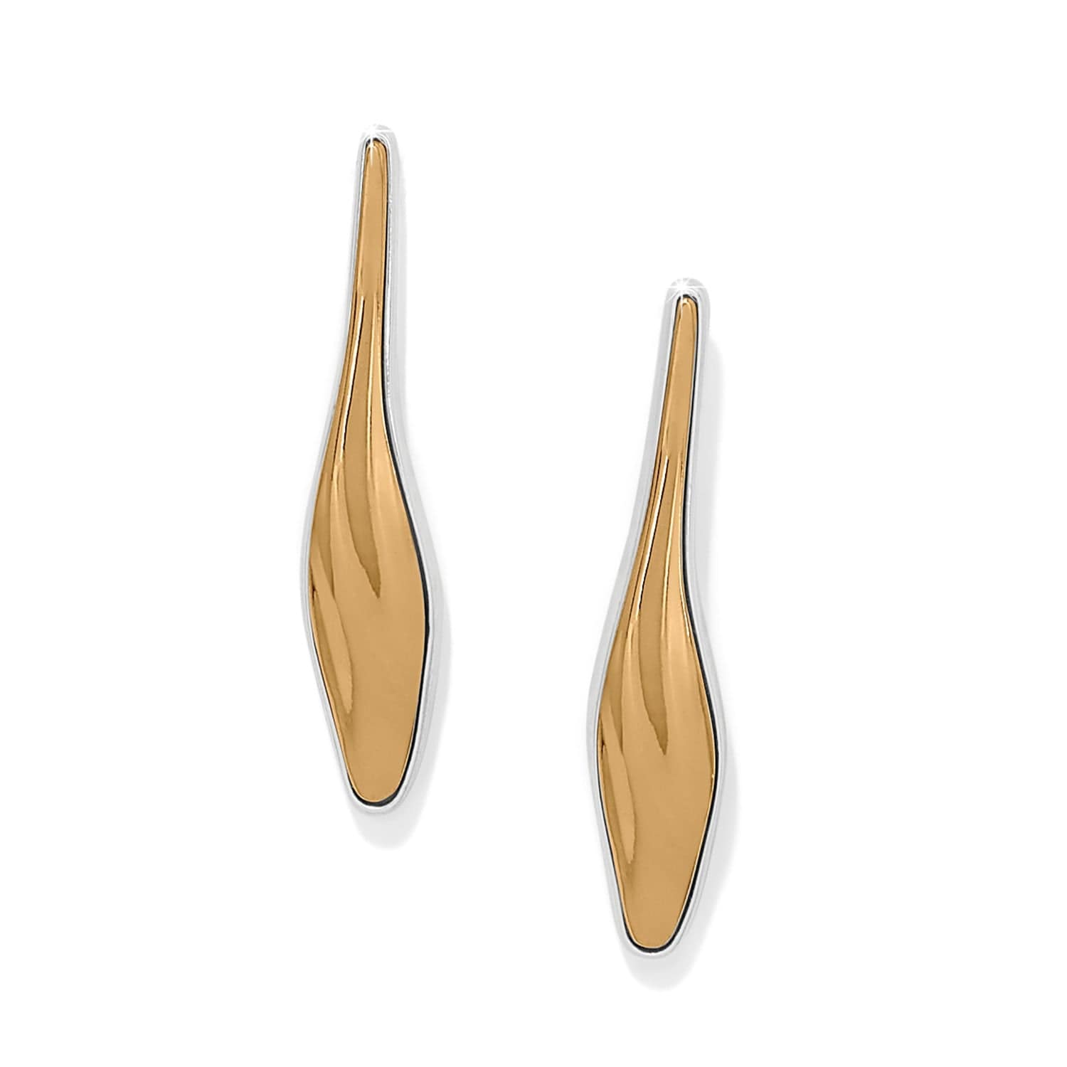 Cascade Rio Drop Post Earrings silver-gold 1