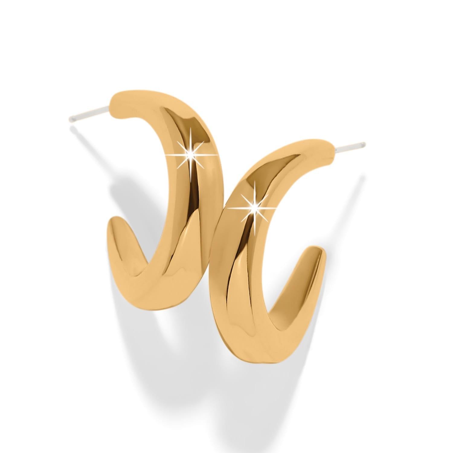 Cascade Rio Hoop Earrings gold 2