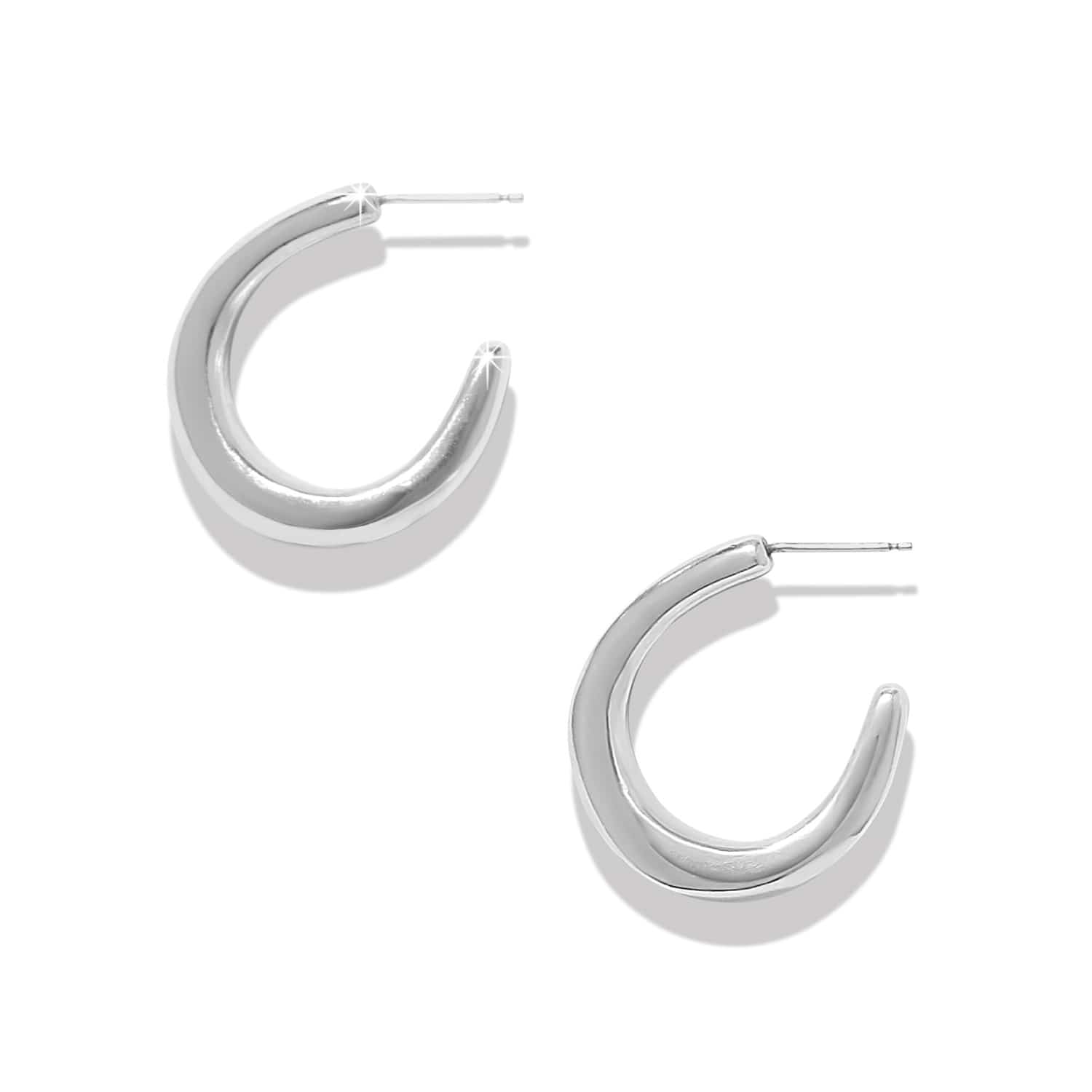 Cascade Rio Hoop Earrings silver 2