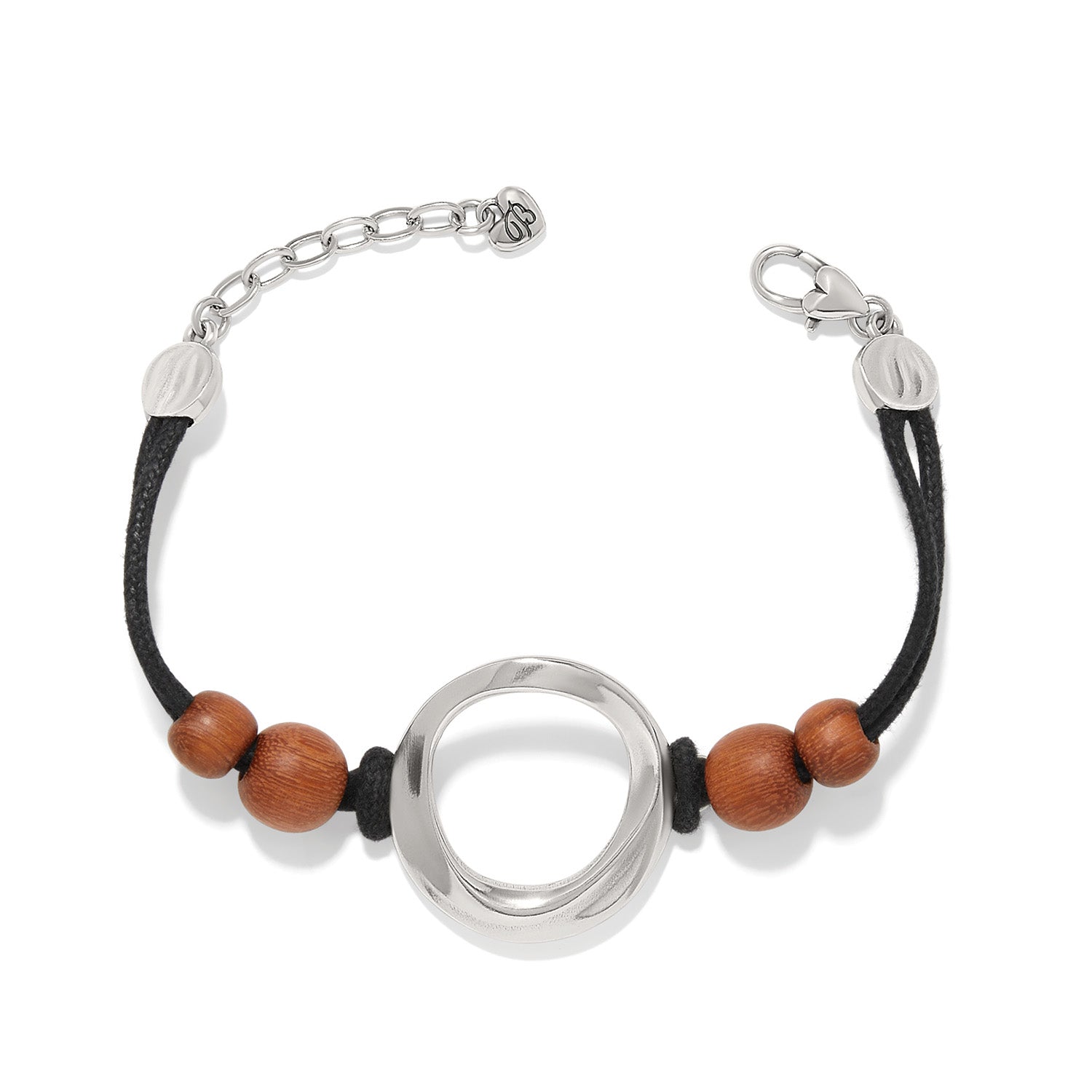 Cascade Rio Wood Ring Bracelet silver-brown 1