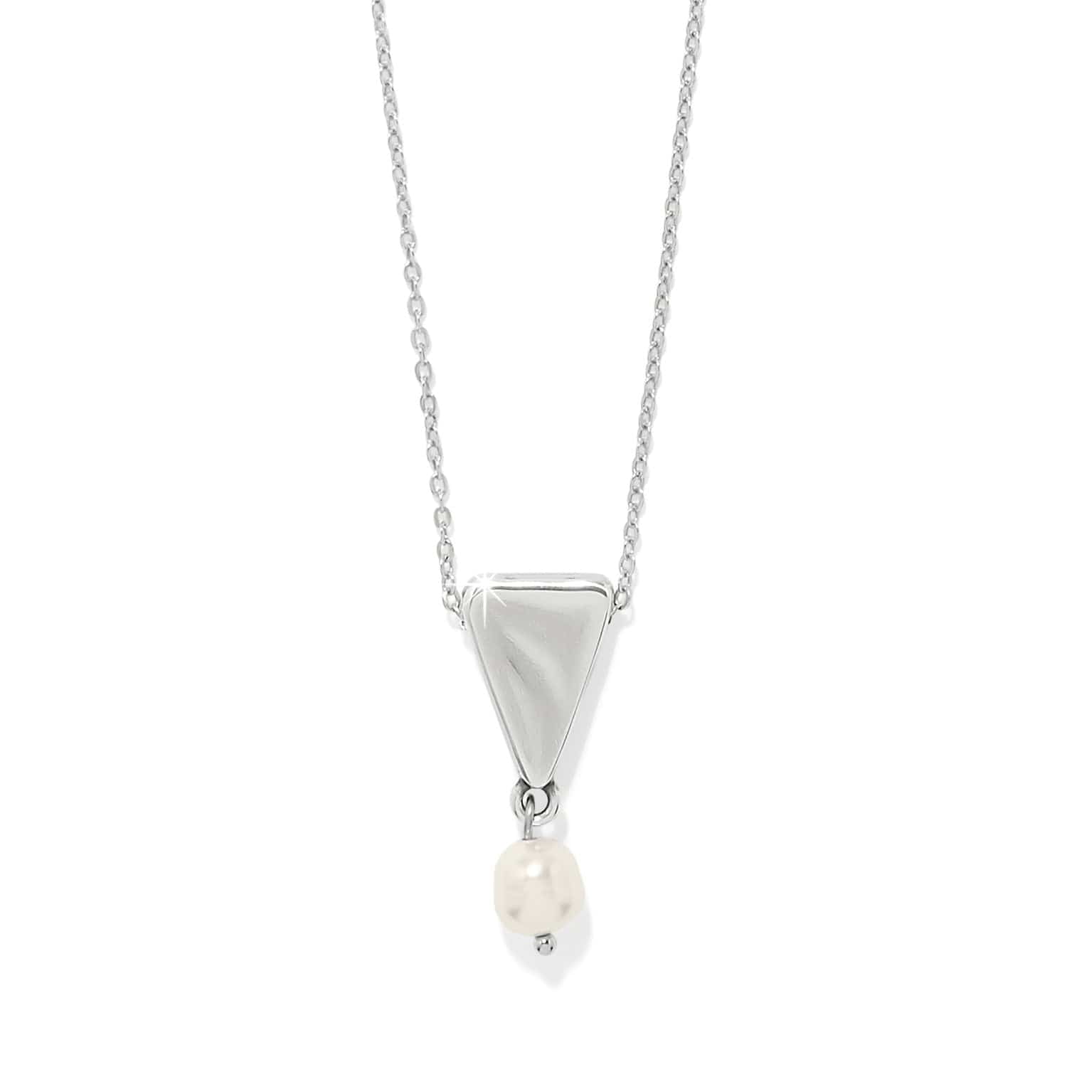 Cascade Tresa Pearl Drop Necklace silver-pearl 1