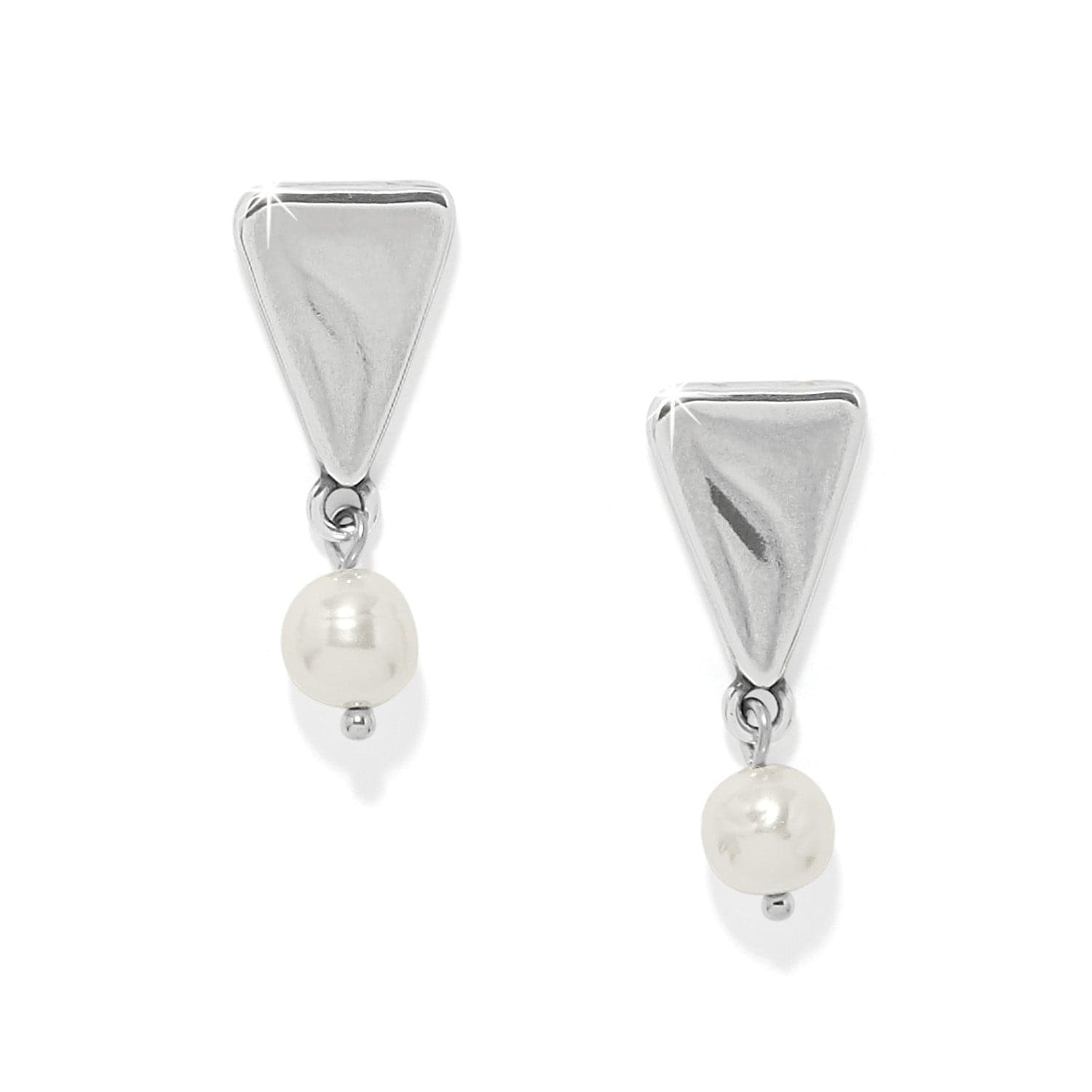 Cascade Tresa Pearl Post Drop Earrings silver-pearl 1