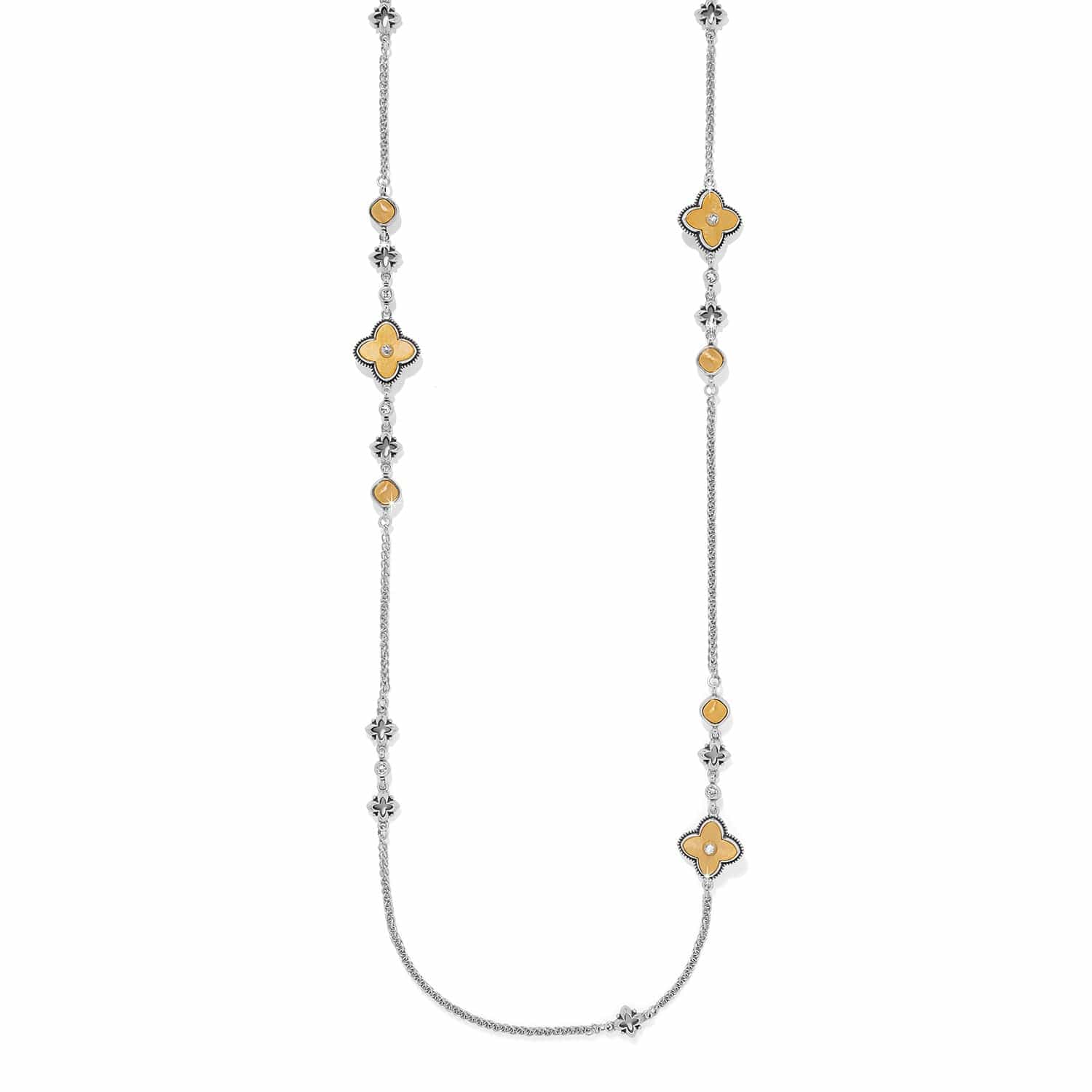 Cathedral Long Necklace silver-gold 1