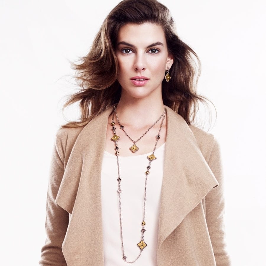 Cathedral Long Necklace silver-gold 4