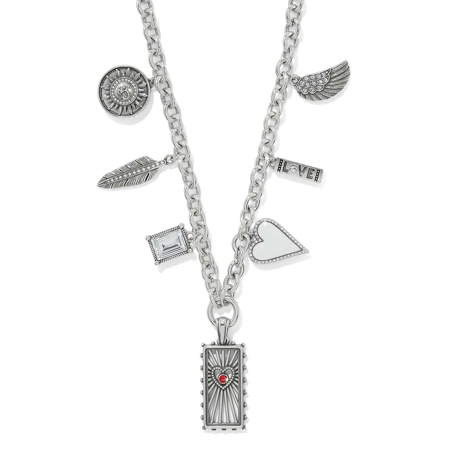 Celestia Love Charm Necklace silver 1