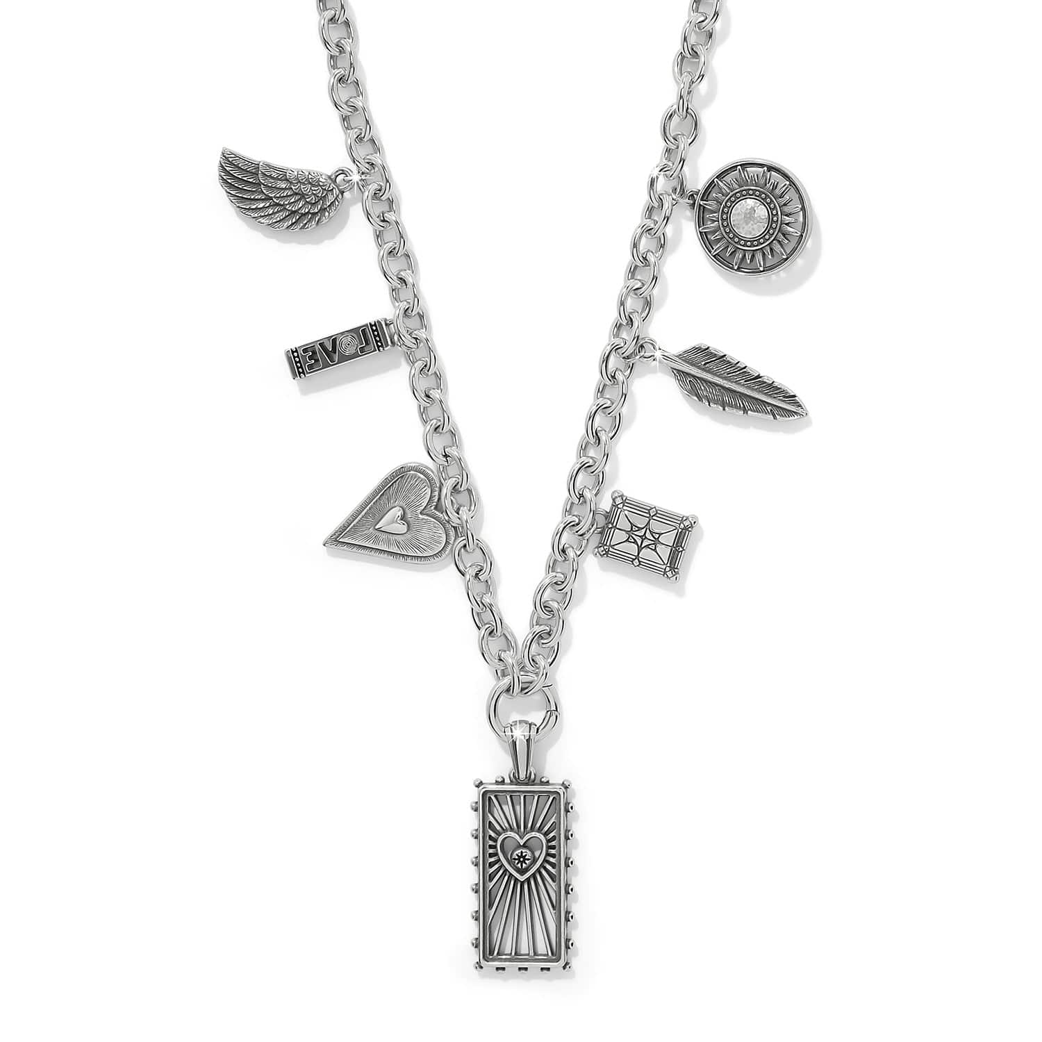 Celestia Love Charm Necklace silver 2