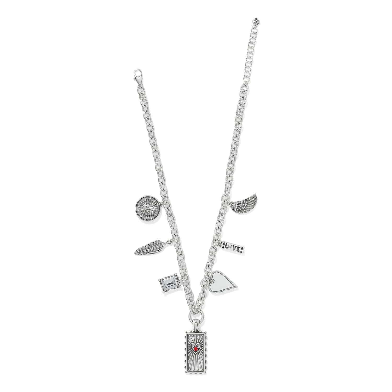 Celestia Love Charm Necklace silver 3