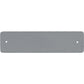 Brighton gray leather patch with stitched edge border and two small mounting holes on a white background