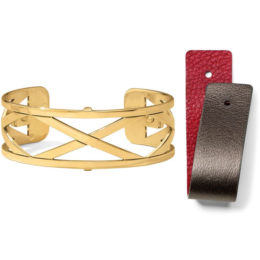 Christo Meridian Zenith Narrow Cuff Bracelet Set