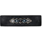 Brighton black leather bracelet with silver-tone beaded floral cluster, crystal accents, and pearl centers on a white background