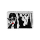 Brighton silver-plated bead with illustrated New York scene featuring a woman and city skyline on a white background