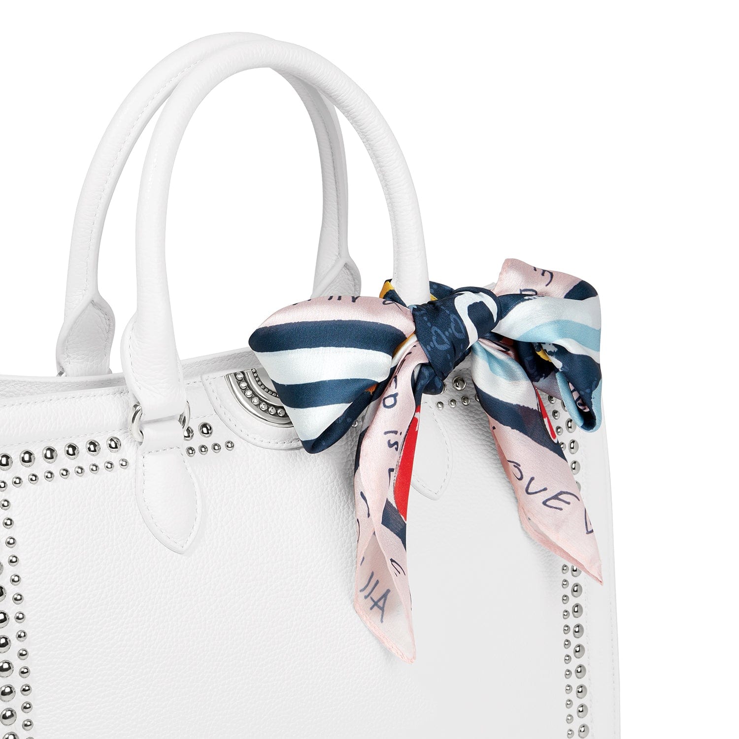 【HUGYOURSKIN】llic Logo Scarf Top (White) ☆hug your skin☆ Metal Logo Scarf Top White