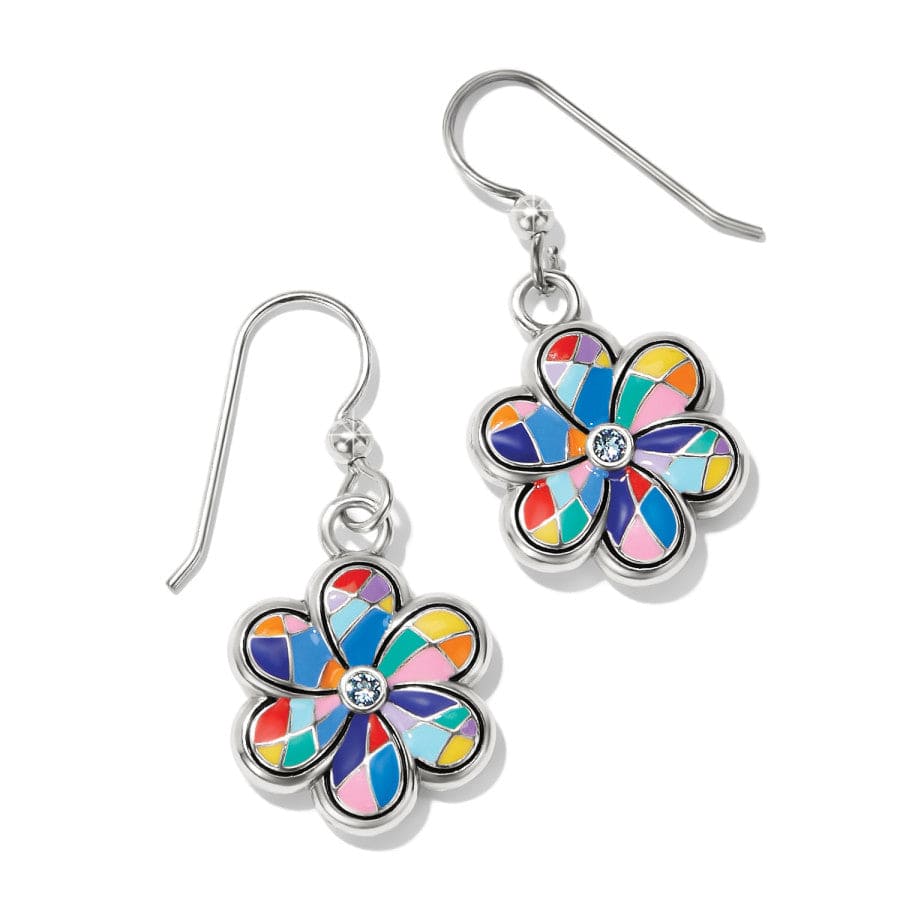 Colormix Flower French Wire Earrings silver-multi 1