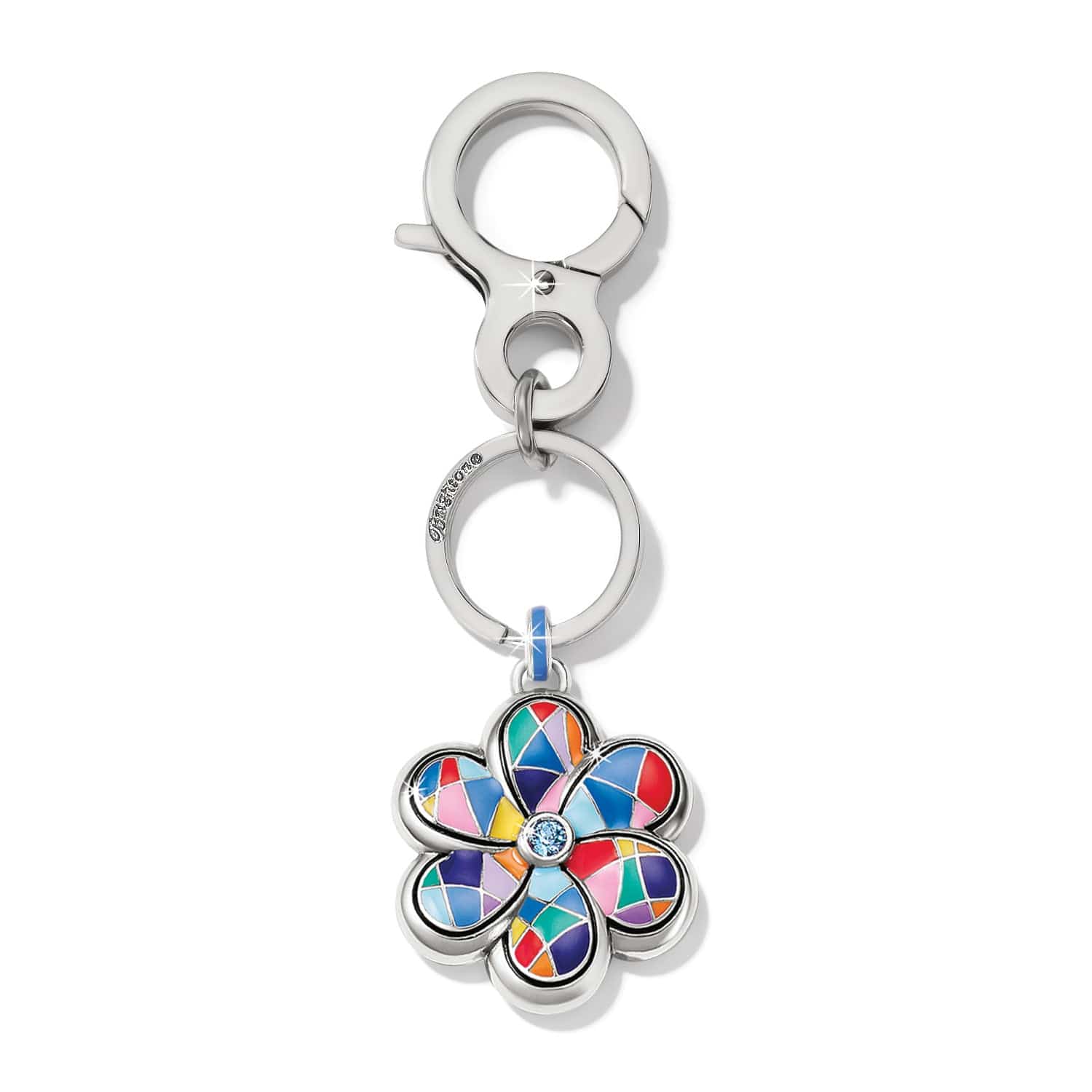 Colormix Flower Handbag Fob silver-multi 1