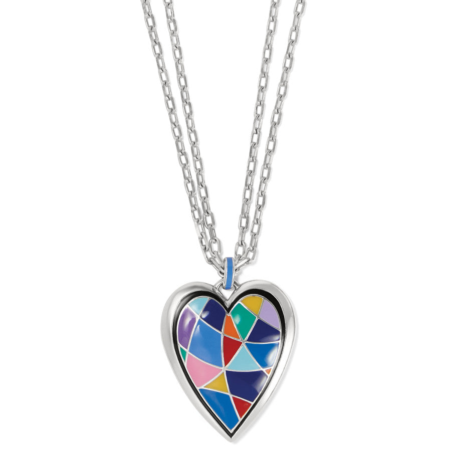 Colormix Heart Convertible Necklace silver-multi 4