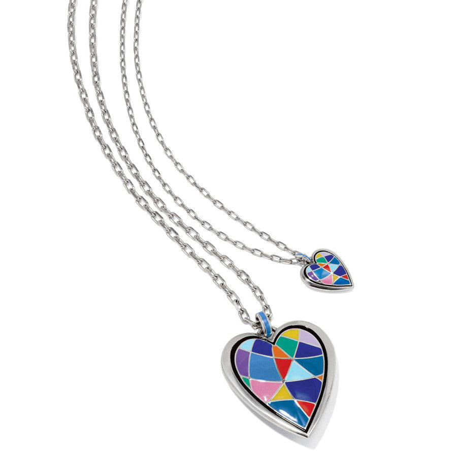Colormix Heart Convertible Necklace silver-multi 5