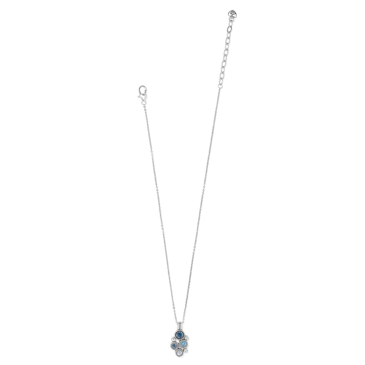 Constella Cluster Necklace silver-blues 3