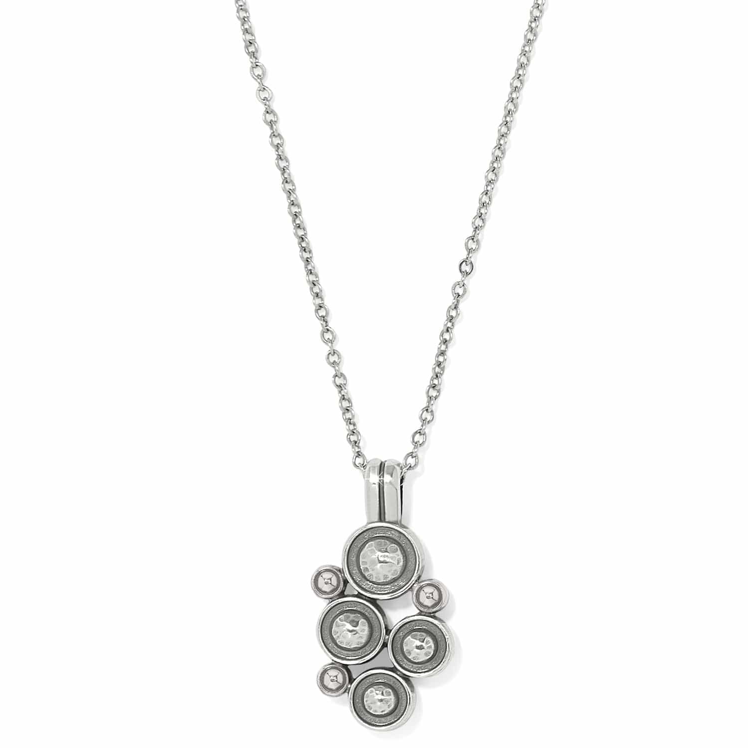 Constella Cluster Necklace silver-red 9