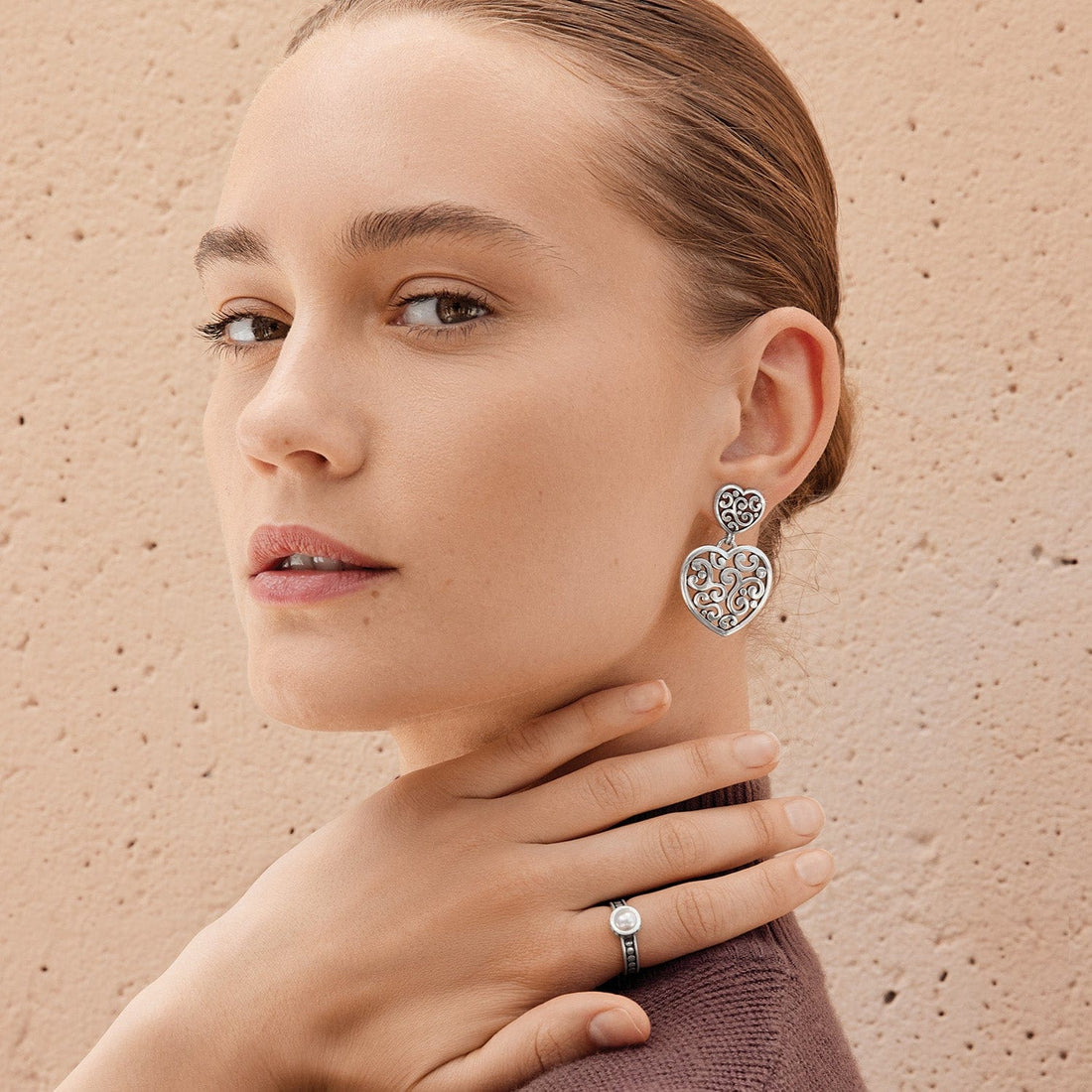 Contempo Heart Post Earrings main image 1