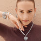Contempo Heart Pearl Charm Necklace