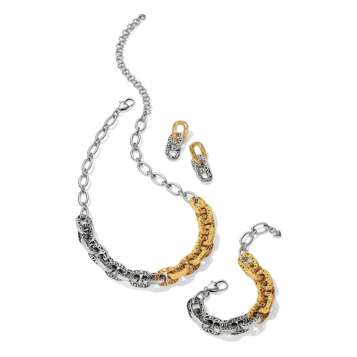 Contempo Linx Duo Post Drop Earrings