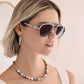 Contempo Medallion Aviator Sunglasses