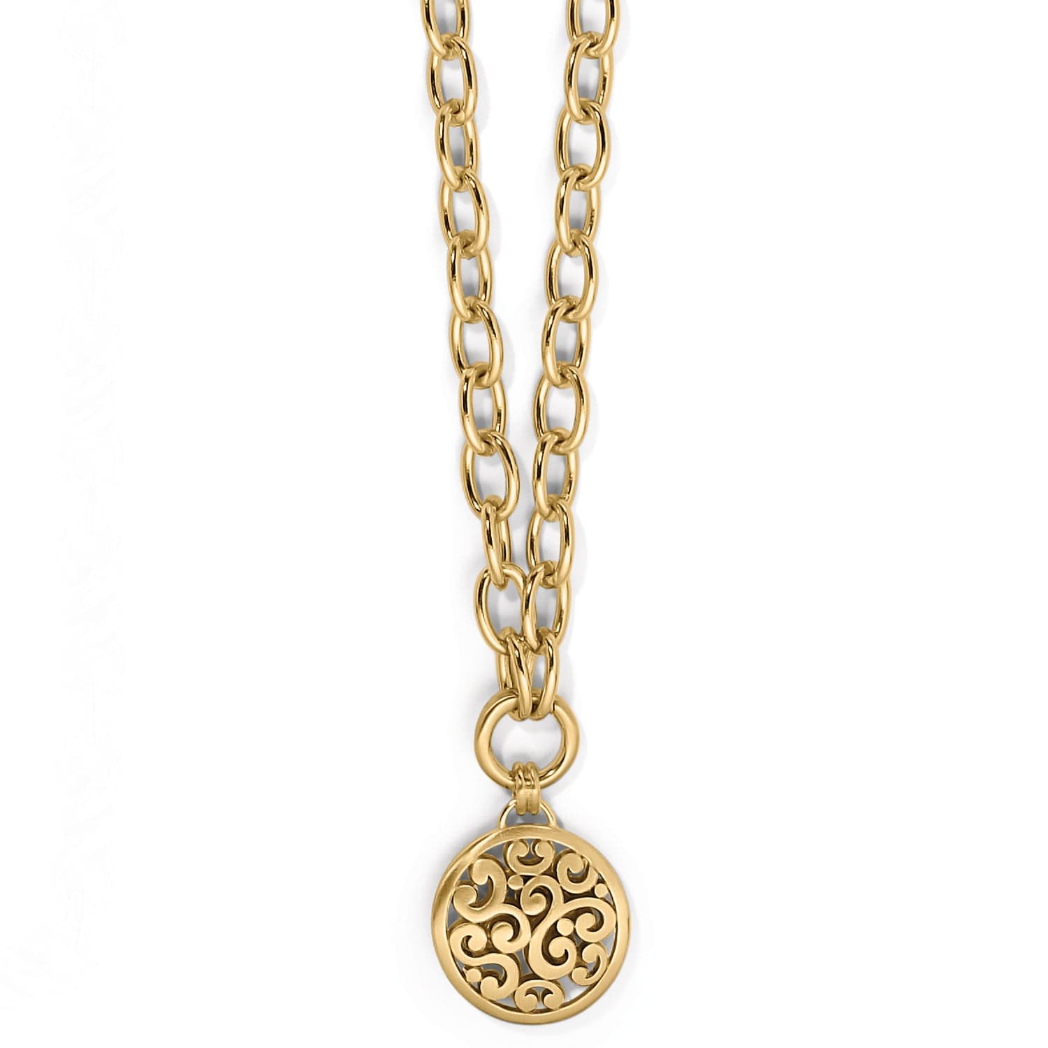 Contempo Medallion Charm Necklace gold 6