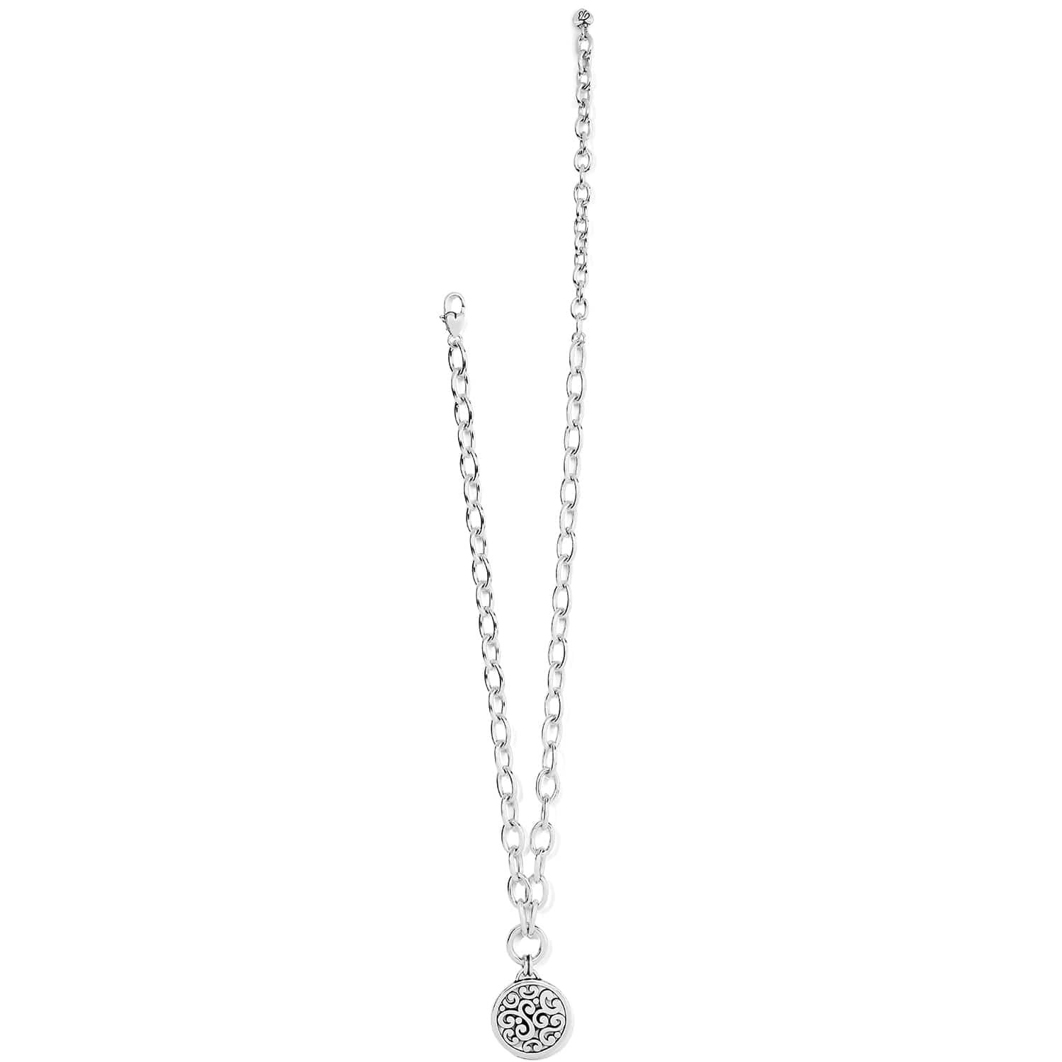 Contempo Medallion Charm Necklace silver 2