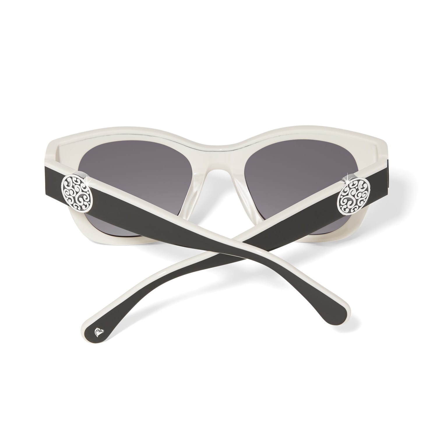 Contempo Medallion Dual Tone Sunglasses black-white 2