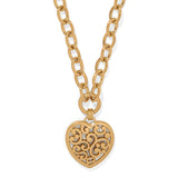 Contempo Medallion Heart Necklace