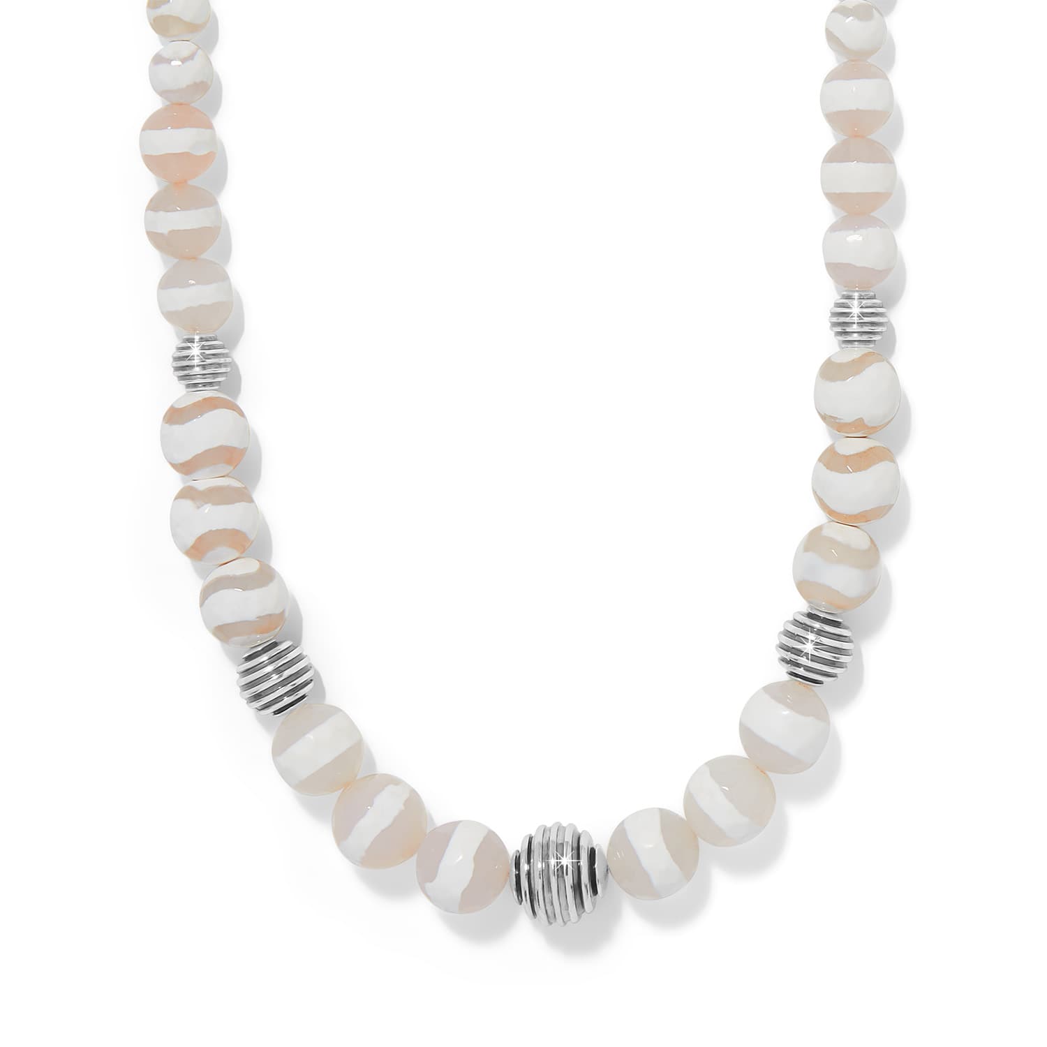 Contempo Moda Moonlit Bold Necklace silver-white 1