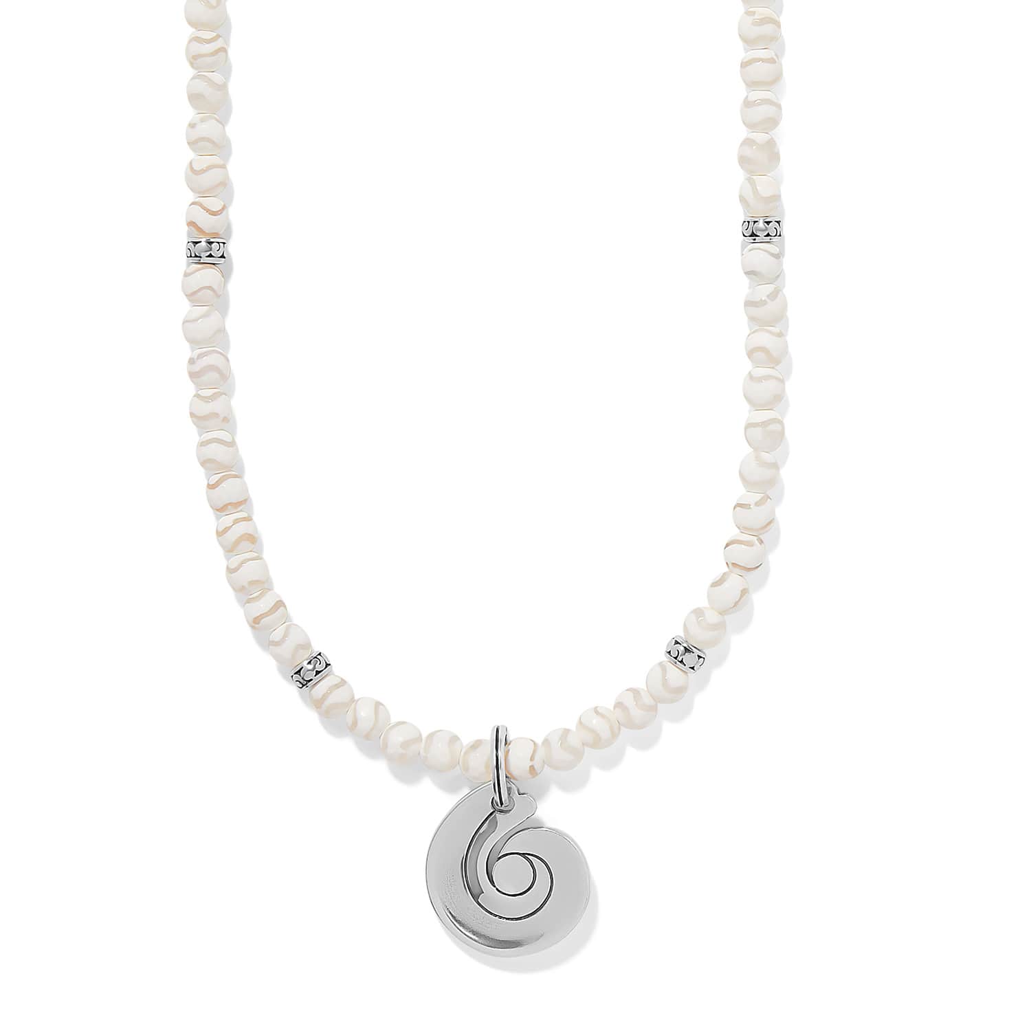Contempo Moda Moonlit Pendant Necklace silver-white 2