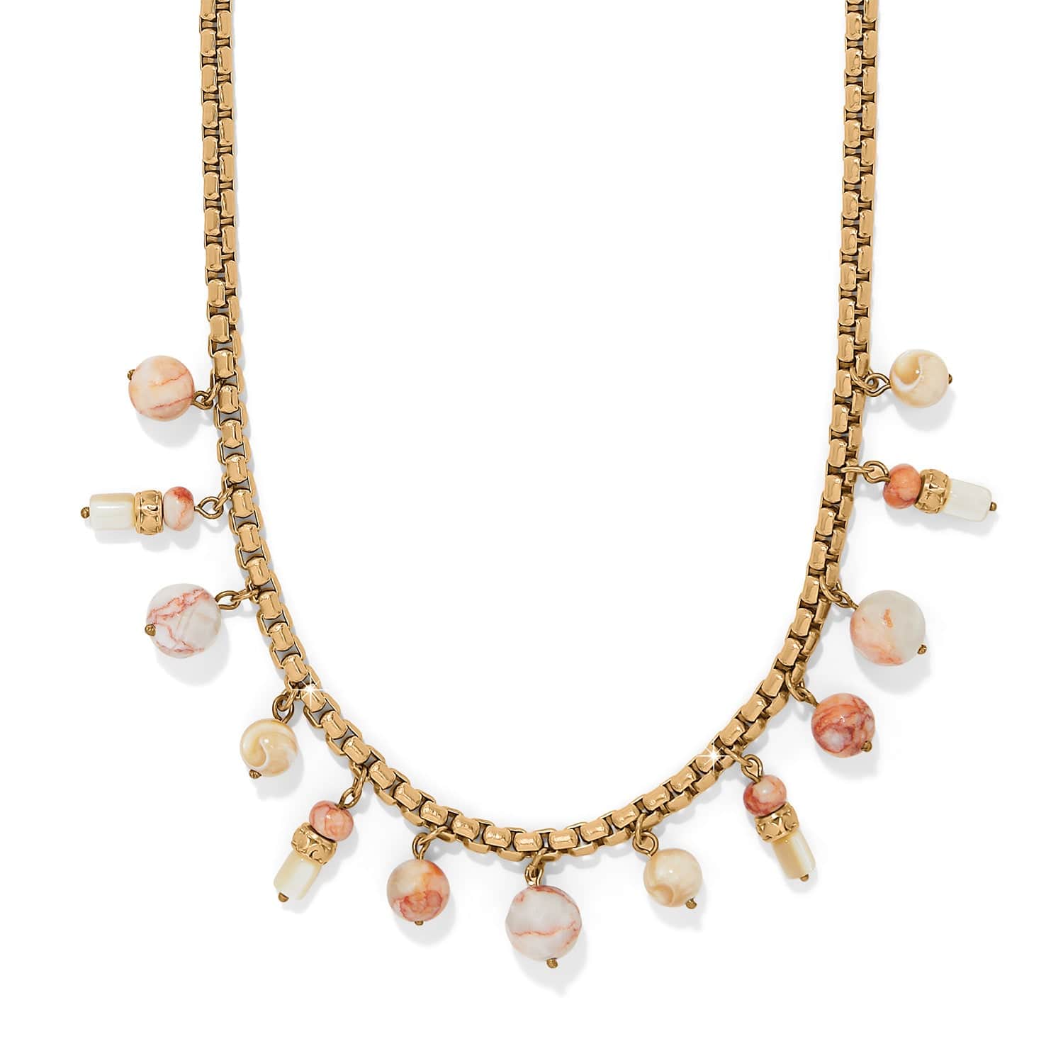Contempo Nuevo Rosado Drop Necklace gold-pink 1