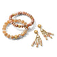 Contempo Nuevo Rosado Mother Of Pearl Stretch Brac