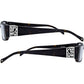 Brighton sunglasses side views with tortoise frames and silver-tone scrollwork temple medallions on a white background
