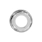 Brighton silver-plated spacer bead with ridged textured edges and open center shown on a white background