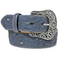 Crystal Accent Floral Belt