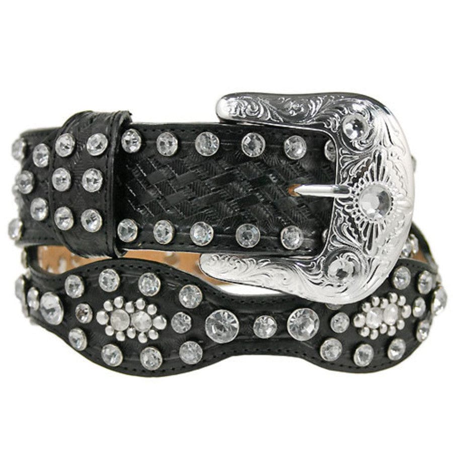 Crystal Scallop Belt black 3