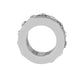Brighton spacer charm shown from the side with silver-plated finish and crystal accents on a white background