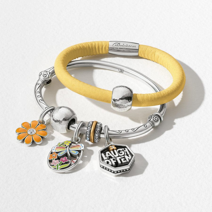 Daisy Charm silver-orange 11